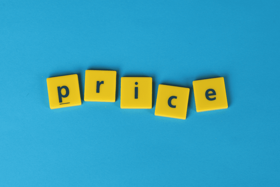Outside Biller - blog post -image of "price" in blocks - PsychBilling Coach